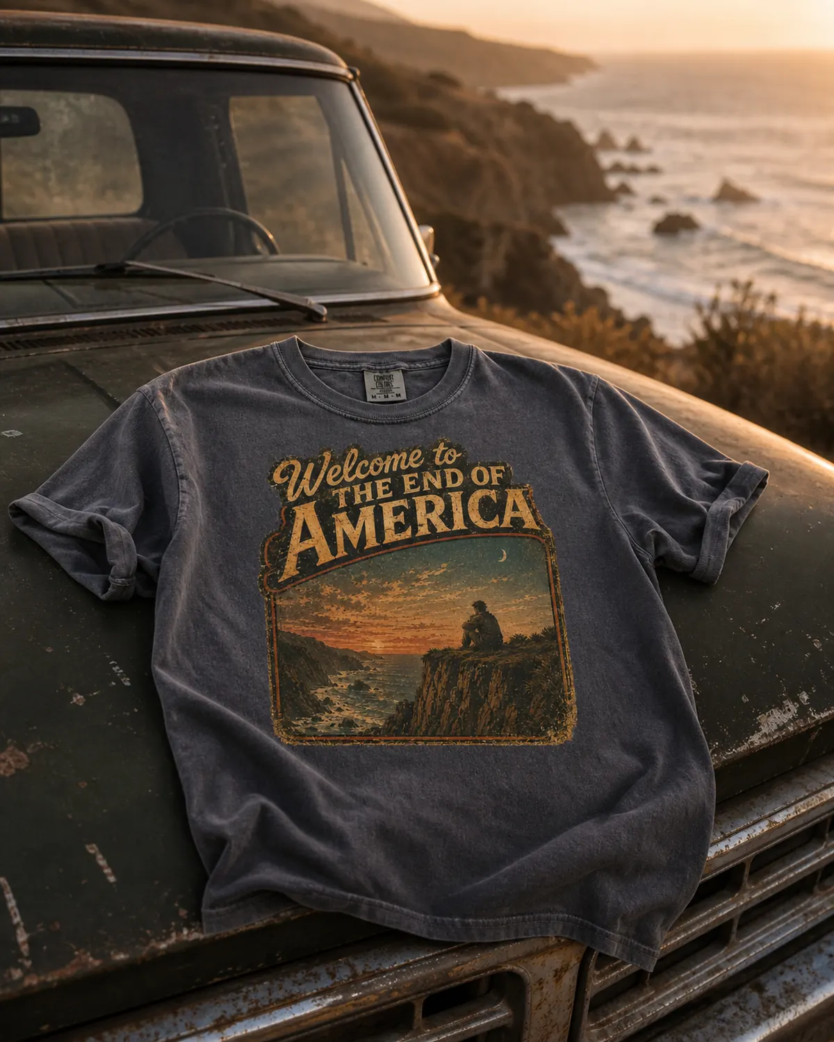 Welcome to the End of America shirt in pepper